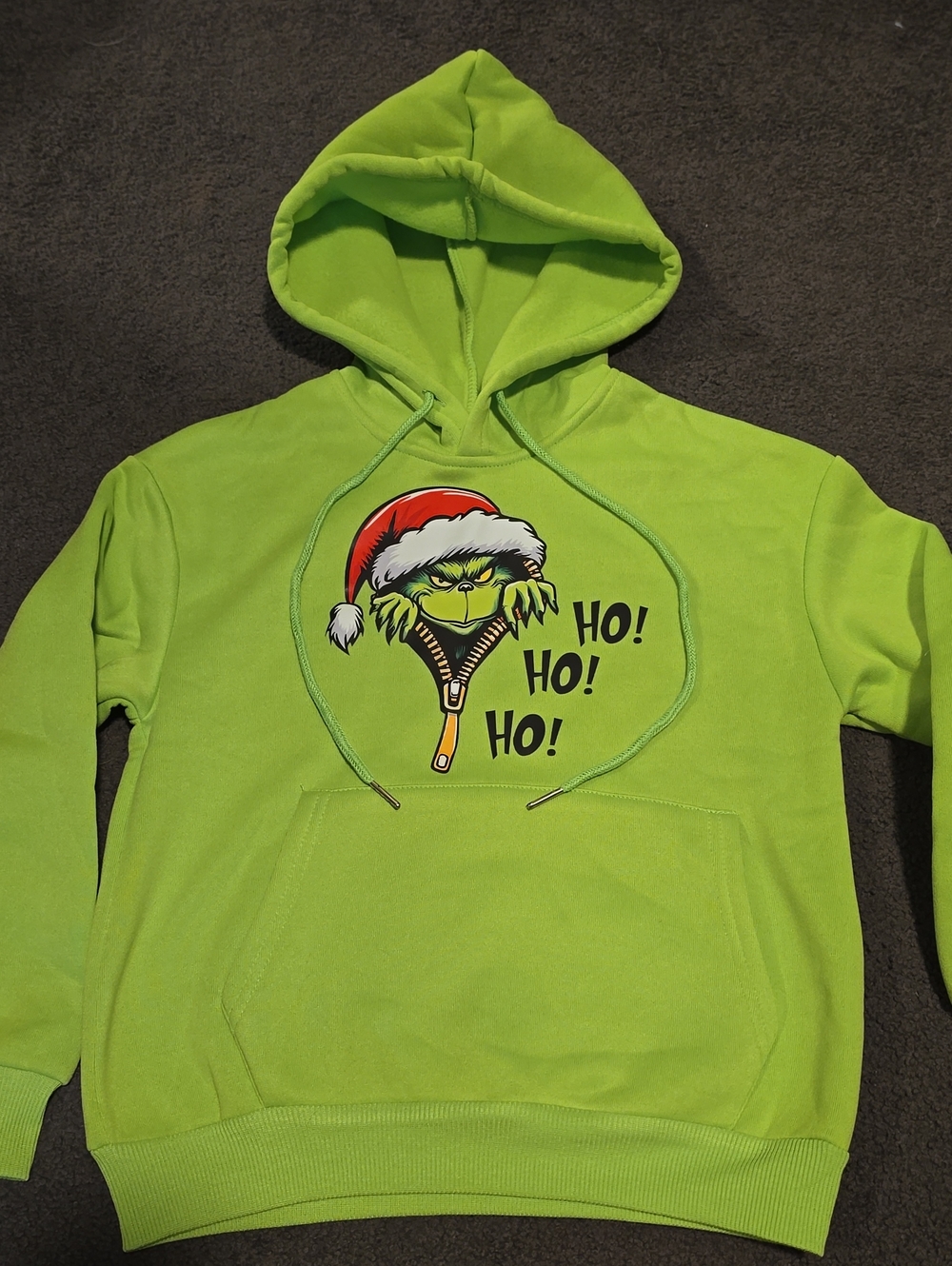 Green Grinch Holiday Hoodie - Unbranded Festive Pullover